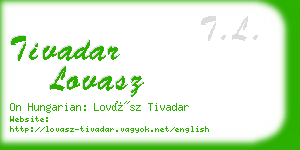 tivadar lovasz business card